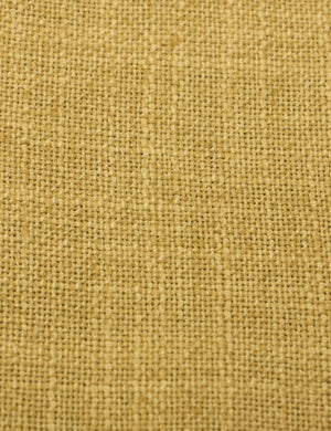 The Golden Linen fabric on the Deva platform bed