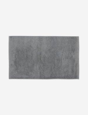 Cloud loom sustainable slate gray bath mat by coyuchi