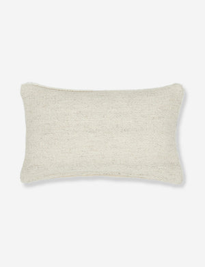 Rear view of the Irregular Dots Ivory Lumbar Pillow by Sarah Sherman Samuel