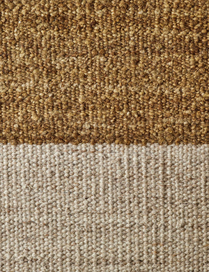 The natural and brown wool material