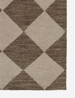 Corner of the Palau brown rug