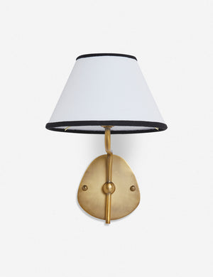 Straight on view of the Magdalene brass single sconce