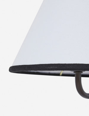 Close up of the Magdalene black single sconce