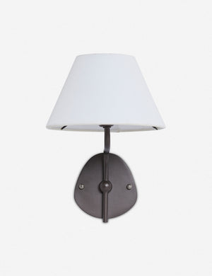 Straight on view of the Magdalene black single sconce
