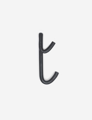 Black Leggy Long Wall Hook by SIN Ceramics