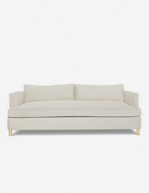 Natural Belmont Sofa with curved back and oversized cushions by Ginny Macdonald