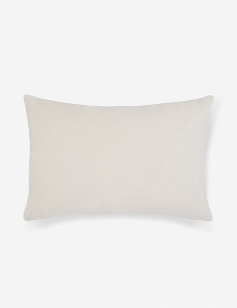 #color::oyster #style::lumbar  #fill type::with-feather-down-insert  #fill type::pillow-cover-only |   Charlotte Oyster White Lumbar Velvet Pillow