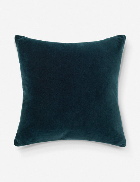 #color::navy  #style::square  #fill type::with-feather-down-insert  #fill type::pillow-cover-only |   Charlotte Navy Blue Square Velvet Pillow