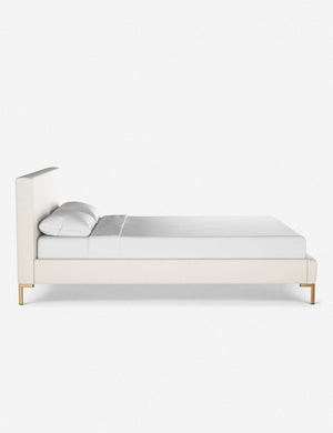 Side of the Deva dove platform bed