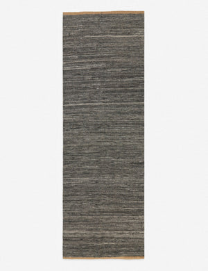 Khloe charcoal rug in its runner size