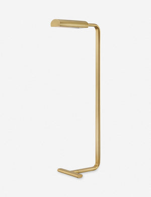 Reid c-shape aged brass Floor Lamp