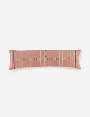 Vadala long lumbar pink patterned pillow