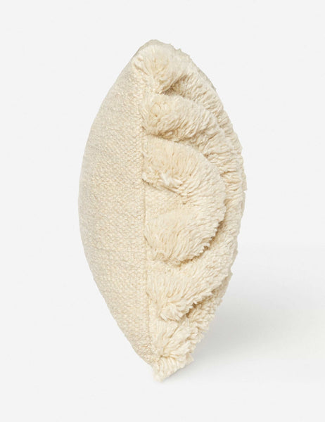 #color::natural #size::lumbar | Side of the arches ivory lumbar pillow