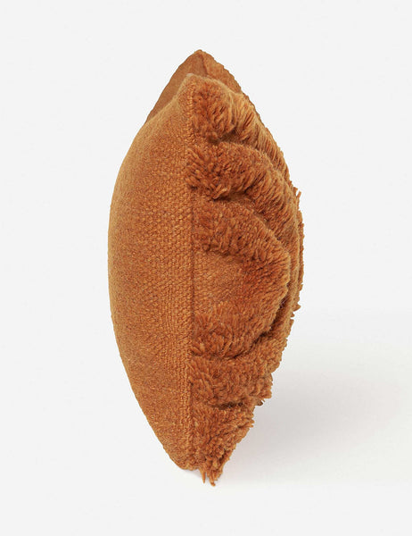 #color::rust #size::lumbar | Side of the arches rust lumbar pillow