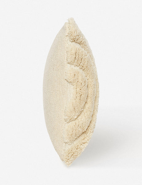 #color::natural #size::square | Side of the arches ivory square pillow