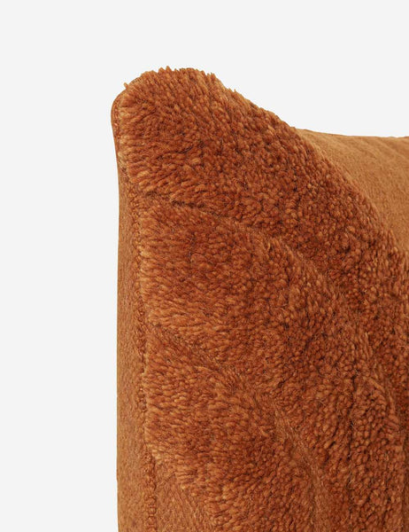 #color::rust #size::square | Corner of the arches rust square pillow