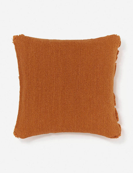 #color::rust #size::square | Back of the arches rust square pillow
